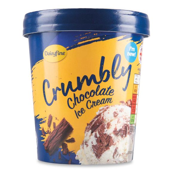 Crumbly Chocolate Ice Cream 480ml Dairyfine